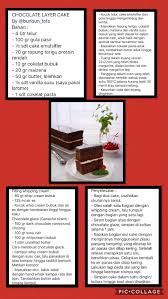 Chocolate Layer Cake Resep Kue Resep Kue