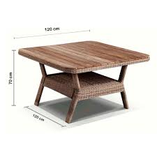 Crafted from solid concrete atop an iron base, the slab box frame outdoor coffee table's hand polished, versatile surface is equally at home indoors or outdoors. Low Dining Table 1 2m Square Teak Top