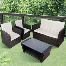 A curated list of the best patio sectional sofas, patio sectional furniture pieces and modern, affordable wicker sectional sofas with outdoor sectional cushions, featuring top rated patio furniture under $500. Buy Tusy 5pcs Outdoor Patio Furniture Sets High Back Rattan Chair Sectional Sofa And Coffee Table Backyard Pool Garden Furniture Set Beige Cushions Online In Qatar B084g6rt5t