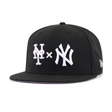 New York Yankees X New York Mets X Hat Heaven Black Subway Series New