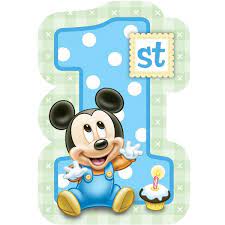 Disney Mickeys 1st Birthday Invitation 8ct Compleanno Di Topolino Festa Per Bambini Centrotavola Di Topolino