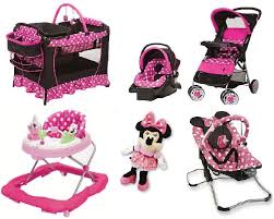 Minnie Mouse Newborn Set Play Yard Travel System Baby Girl Pink Infant Gift Kids Baby Boy Disney Minnie Mouse Set Minnie Mouse