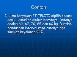 Jika kita ingin menyusun berapa banyaknya cara memilih dua huruf dari. Ppt Pendugaan Parameter Powerpoint Presentation Free Download Id 3860746