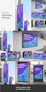 Outdoor Advertising Mockups In 2020 Outdoor Advertising Mockup Outdoor Advertising Design Outdoor Advertising