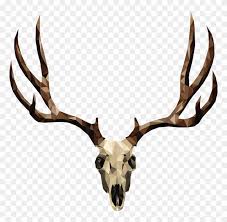 Buy deer skull and antlers art print by amberleahstidham. Mule Deer Skull Drawing Free Transparent Png Clipart Images Download