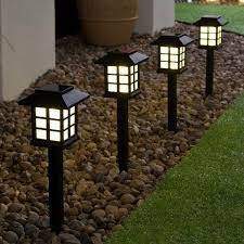 3colors Mini Home Garden Outdoor Solar Power Rainproof Led Light Palace Lawn Lamp Wish Solar Lights Garden Solar Powered Garden Lights Lawn Lights
