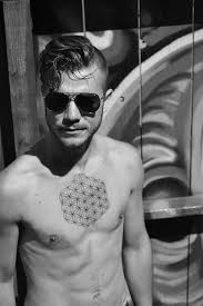 Seed Of Life Chest Tattoo Flower Of Life Tattoo Geometric Tattoo Chest Chest Piece Tattoos