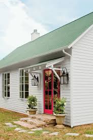Light Airy Painting Studio Awning Over Door Garage Door Design Cottage Exterior