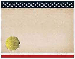 Patriotic Blank Certificate 25 Count 2015083 Designer Papers Decorative Printer Paper Printable Paper Christmas Stationery Christmas Stationery Printable Paper Paper Design
