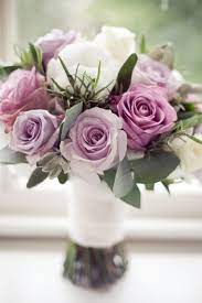 Purple Roses Wedding Flowers Lavender Bouquet Flowers Bouquet