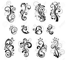 What is that black and white floral pattern called. Floral Patterns For Design Isolated On White Royalty Free Cliparts Vectors And Stock Illustration Image 12792761