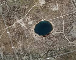 near wink, texas, the sink holes are