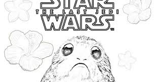 Free printable star wars the last jedi coloring pages source : Porg Star Wars Coloring Pages Coloring Pages Blog Charter