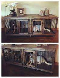 Dog House Wood Dog House With Doordog Crate Dog Kennel Cat Etsy Dog Crate Furniture Diy Dog Crate Dog House Diy