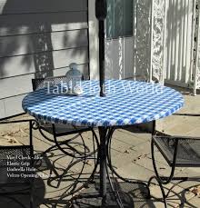 How to make a round fitted vinyl tablecloth. Vinyl Check Tablecloths Elastic Grip