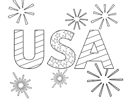 United states of america flag, waving american flag. Free Printable 4th Of July Coloring Pages Paper Trail Design