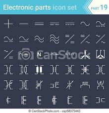 All you need is a powerful software. Electric And Electronic Icons Electric Diagram Symbols Current Three Phase Connections And Electrical Transformers Canstock