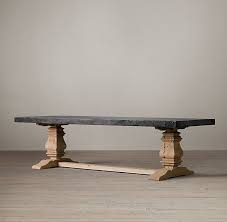 Salvaged Wood Concrete Trestle Tables Concrete Table Concrete Wood Dining Table