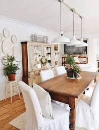 These farmhouse dining chair are trendy and can fit into every decoration style. 62 Farmhouse Dining Rooms And Zones To Get Inspired Digsdigs