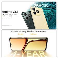 Realme C61 Smartphone 5000mAh batería 45W SUPERVOOC carga 50MP AI cámara  90Hz pantalla IP54 AI motor 256GB NFC versión rusa - AliExpress