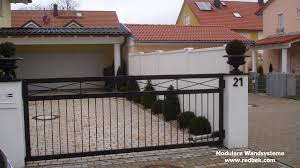 Sichschutz Zur Einfahrt Incl Tor Hofeinfahrt Toreinfahrt Sichtschutz