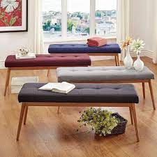 Solid oak wood dining seating bench furniture 120 x 45 x 30 cm. Sasha Oak Angled Leg Linen Dining Bench Inspire Q Modern On Sale Overstock 11835422