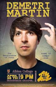 Comedian Demetri Martin Announced As 2015 Big Show The Albion College Pleiad Online