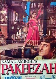 Pakeezah Official Movie Poster Depicting Sahibjaan Poised Elegantly Against A Classic Mughal Back Hindi Movies Malayalam Movies Download Hindi Movies Online