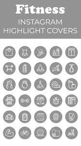 Fitness Instagram Highlight Covers Gray Grey Workout Exercise Gym Social Media Instagram Story Icons Marketing Branding Digital In 2021 Social Media Social Media Instagram Highlights
