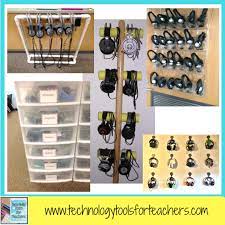 Headphone And Earbud Storage Solutions For The Classroom Technology Tools For Teachers Classroom Technology Storage Technology Tools You can also hang other accessories on this holder, such as cables, adapters and so on.