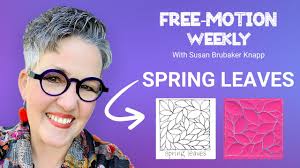 How to Quilt Free-Motion Spring Leaves