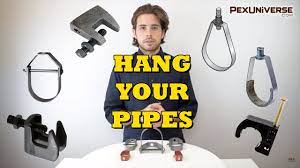 I seen copper pipe and steel pipe connected, in that case corrosion of the steel can result in a leak. Different Pipe Supports And Hangers Youtube