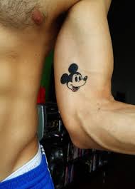 Back then, we all know that back then mickey and minnie were in black and grey cartoons. Little Mickey Mouse Tattoo