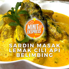 Lagi bertambah naik rasa pedas bila cili ditumis sampai garing dan naik bau. Sardin Masak Lemak Cili Api Belimbing Minit Ekspress