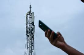 Darkened cityscape of Gaza during communications blackout