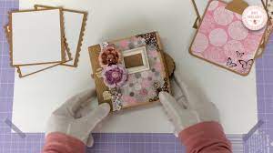 an easy to make mini album tutorial درس صنع البوم لحفظ الصور والذكريات youtube