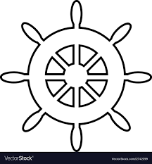 1080x1024 clipart of a black and white ship steering wheel helm. Steering Wheel Icon On White Background Download A Free Preview Or High Quality Adobe Illustrator Ai Eps Boat Steering Wheels Anchor Drawings Nautical Crafts