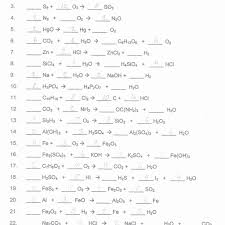 262 balancing chemical equations answer key. Balancing Chemical Equations Worksheet Answers Cavalcade Shotwerk