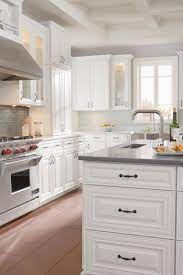 The effect is the patina of a home that has grown. Timberlake Cabinetry Maple Auburn Glaze And Painted Maple Linen Finishes Remodeling