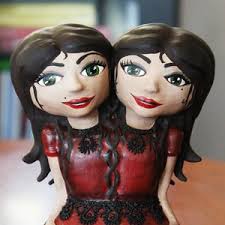 Conjoined Twins Plush Doll