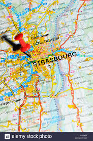 The latitude and longitude of strasbourg are 48.584. Strassburg Frankreich Auf Karte Stockfotografie Alamy