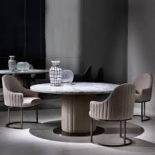 Don't want to leave the chairs behind? Italian Designer Marble Round Dining Table And Chairs Set Juliettes Interiors Luxury Dining Tables Luxury Round Dining Table Round Marble Dining Table