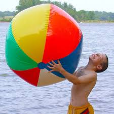 Inflatable 48" Giant Beach Ball by Windy City Novelties