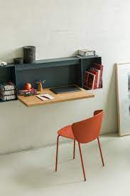 Étagère murale en bois : Bureau Mural Rabattable Hel Mobilier Design Pour Le Teletravail Bureau Mural Bureau Mural Rabattable Mobilier Design