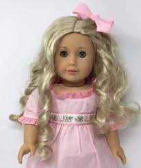 9 watchers 9 watchers 9 watchers. American Girl Doll Caroline Long Curly Blonde Hair Aqua Blue Eyes Exc Cond Long Blonde Curly Hair American Girl Doll Blonde Hair Blue Eyes