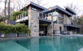 Frank lloyd wright introduced the word 'organic' into his philosophy of architecture as early as 1908. Frank Lloyd Wright Inspired Home In Pikesville Md Modern Hauser Baltimore Von Turner Design Firm Houzz