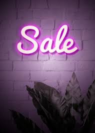 Download Sale Neon Sign For Free For Sale Sign Neon Purple Neon Signs