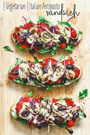 Italian Antipasto Sandwich Vegetarian Sandwich Recipe Vegetarian Sandwich Italian Antipasto Vegetarian Italian