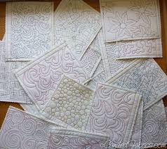 Studio Snapshots Building A Sampler Book For Free Motion Quilting Motifs Candied Fabrics Machine Quilting Patterns Free Motion Quilting Machine Quilting