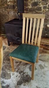 Bespoke Dining Chair With Leather Seat Handmade Oak Chair By Makers Dining Chairs Leather Seat Dining Chairs Leather Dining Chairs